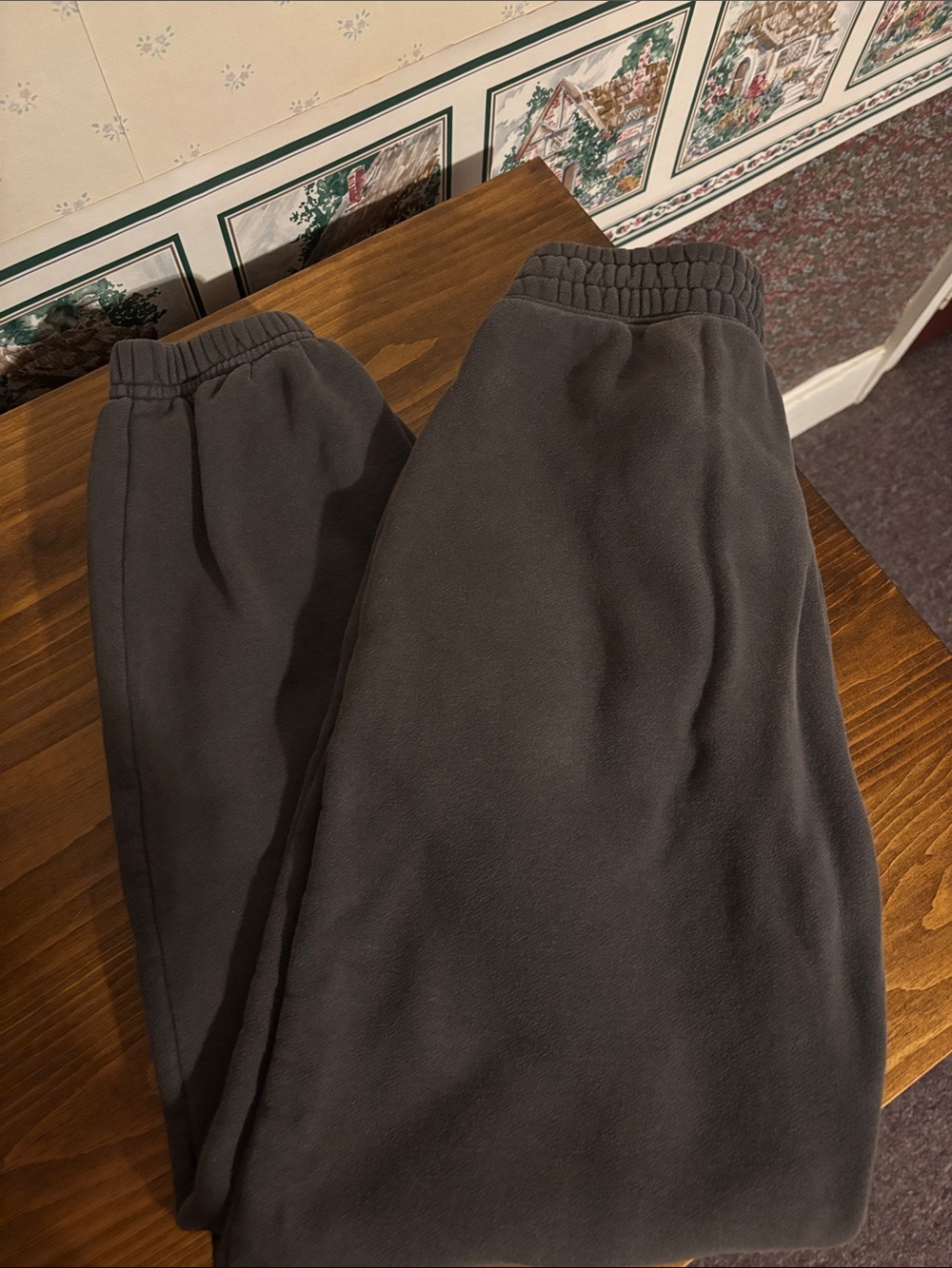 Abercrombie & Fitch Charcoal Gray Fleece Sweatpants